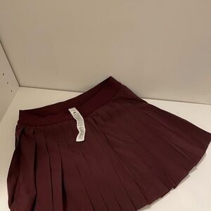 Lululemon Pleated Maroon Skort - Women's Skirt